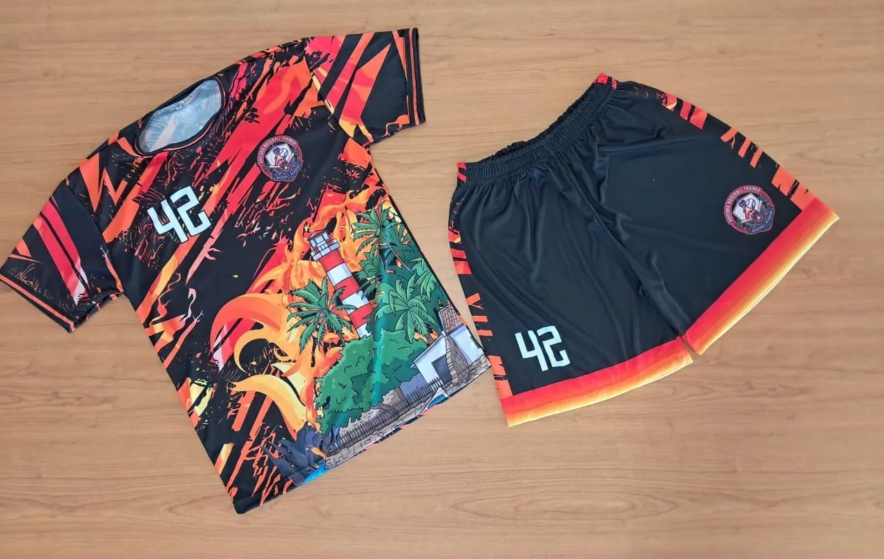 Conjunto completo de Adícora Baseball Trainer: camiseta y short sublimados